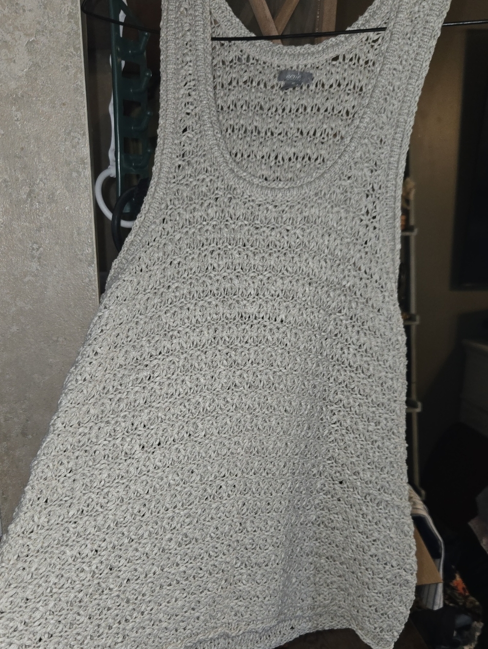 Aerie Crochet Tank Sweater - Casual Knit Top🟣